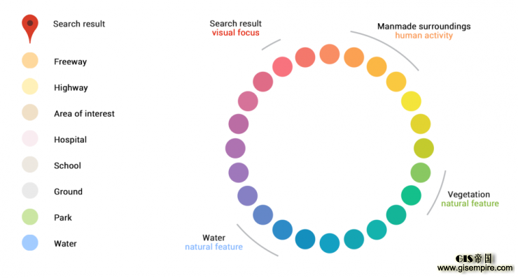 谷歌地图改版很小清新,标识出了“世界热闹商圈”